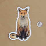 Amy Rose Moore Illustration - Red Fox Vinyl STICKER