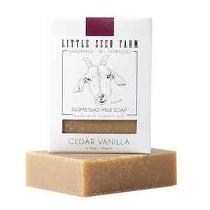 Little Seed Farm - Cedar Vanilla Hand and Body Bar Soap