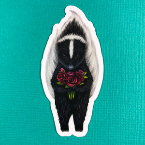 Abundance Illustration - Skunk sticker