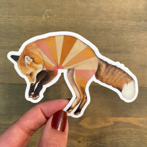 Amy Rose Moore Illustration - Jumping Red Fox STICKER