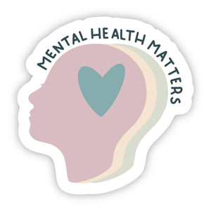Big Moods - Mental Health Matters Head & Heart Sticker